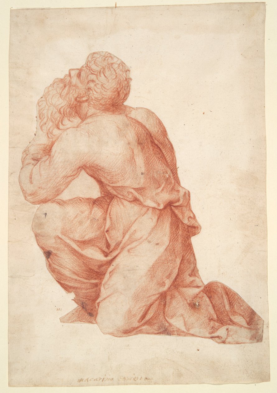 knelende mann av Domenico Beccafumi
