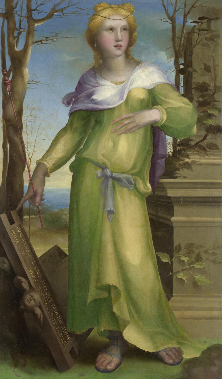 Tanaquil, ca. 1519 av Domenico Beccafumi