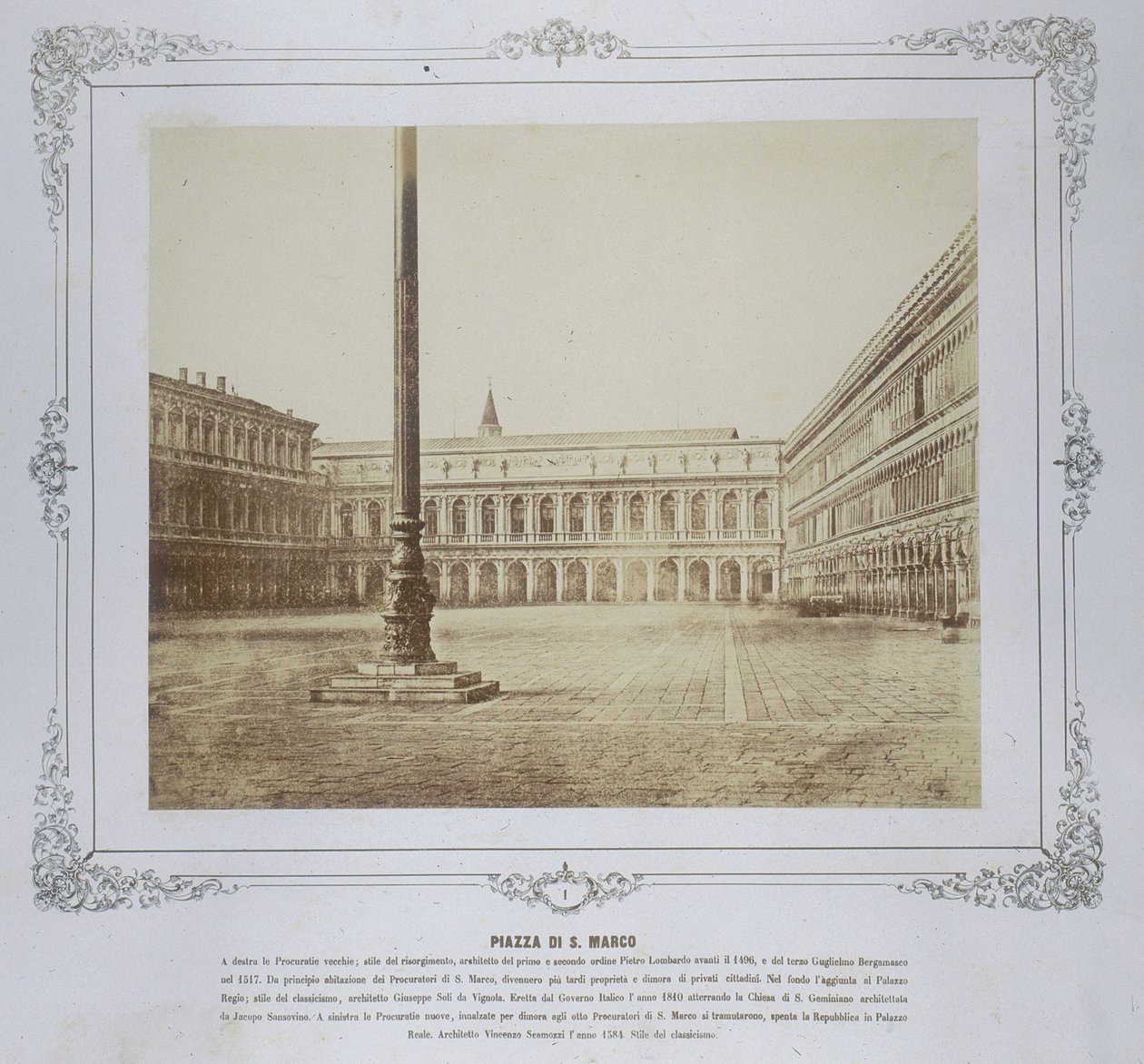 Piazza San Marco, ca. 1855 av Domenico Bresolin