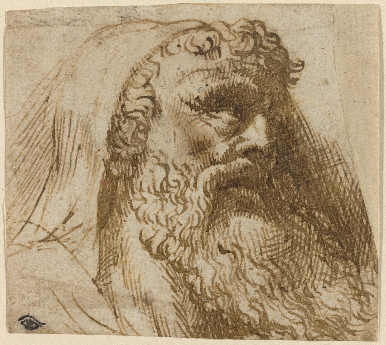 Leder av en mann av Domenico Campagnola
