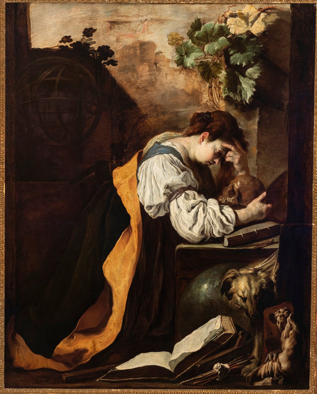 Meditasjon Malinconia, ca. 1618. av Domenico Fetti