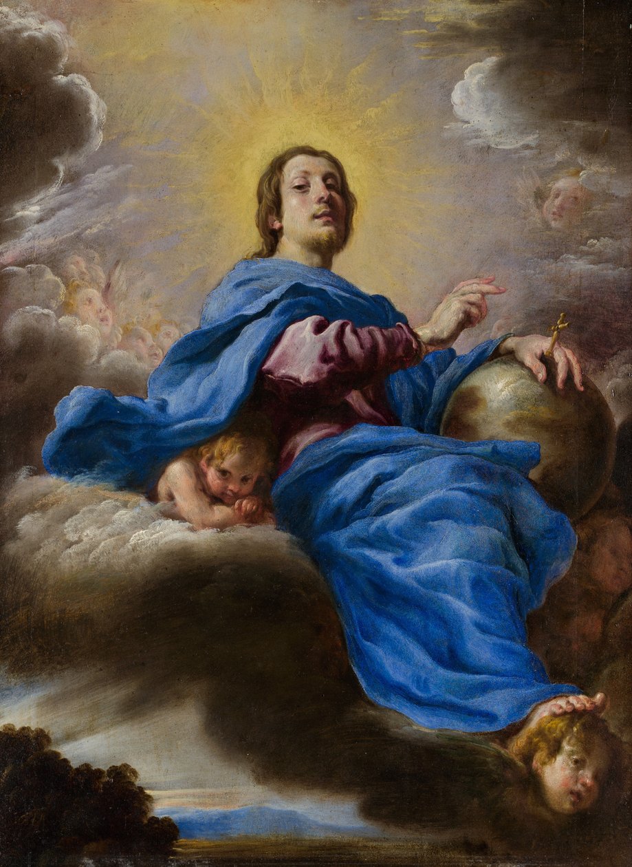 Verdens frelser, ca. 1622-23. av Domenico Fetti or Feti