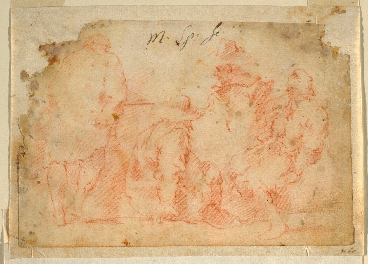 Fire figurer av Domenico Gargiulo, called Micco Spadaro