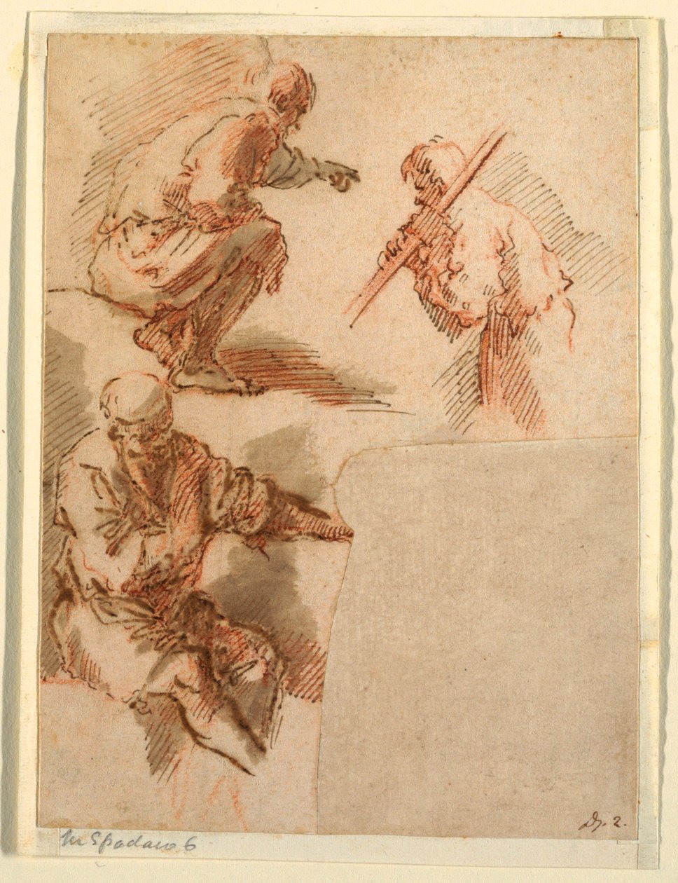 Tre menn av Domenico Gargiulo, called Micco Spadaro