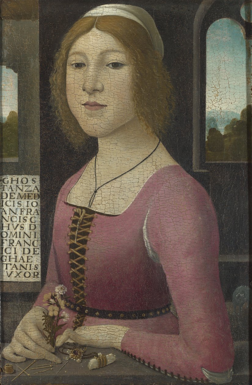 Costanza Caetani, ca 1485 av Domenico, Ghirlandaio