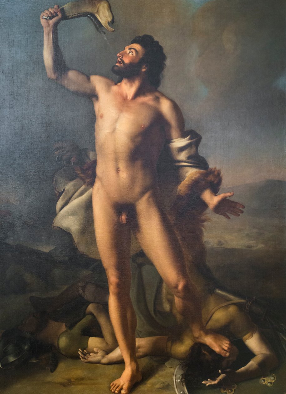 Samson (olje på lerret) av Domenico Pellegrini