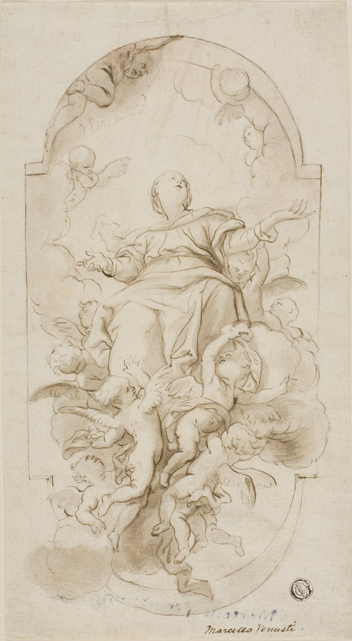 Jomfruens antagelse av Domenico Piola