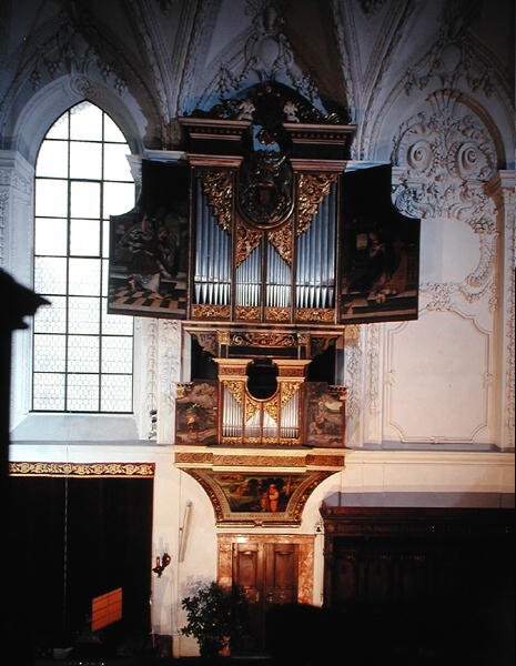Utsikt over renessanseorgelet av Domenico Pozzo