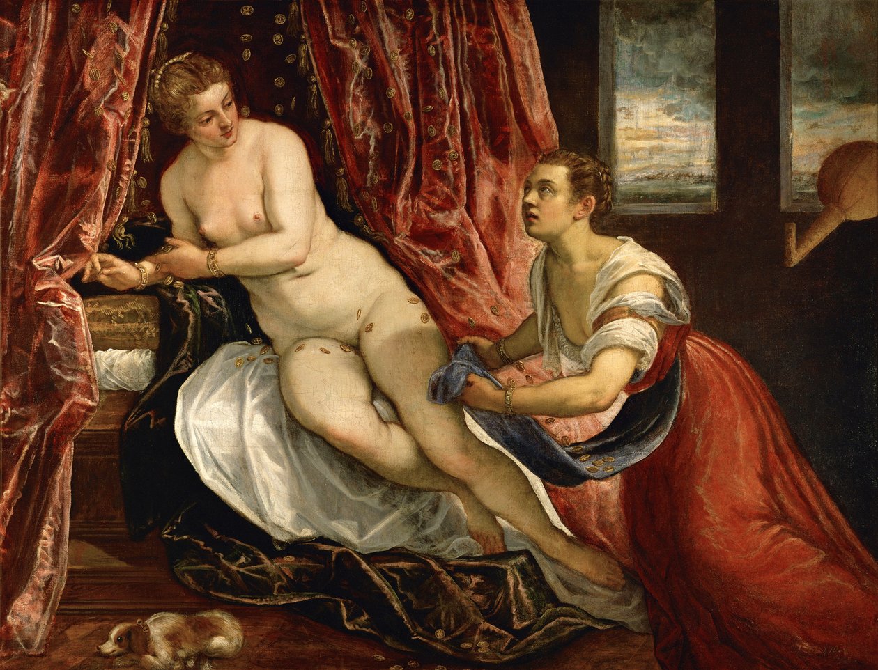 Danae, ca. 1570 av Domenico Robusti Tintoretto