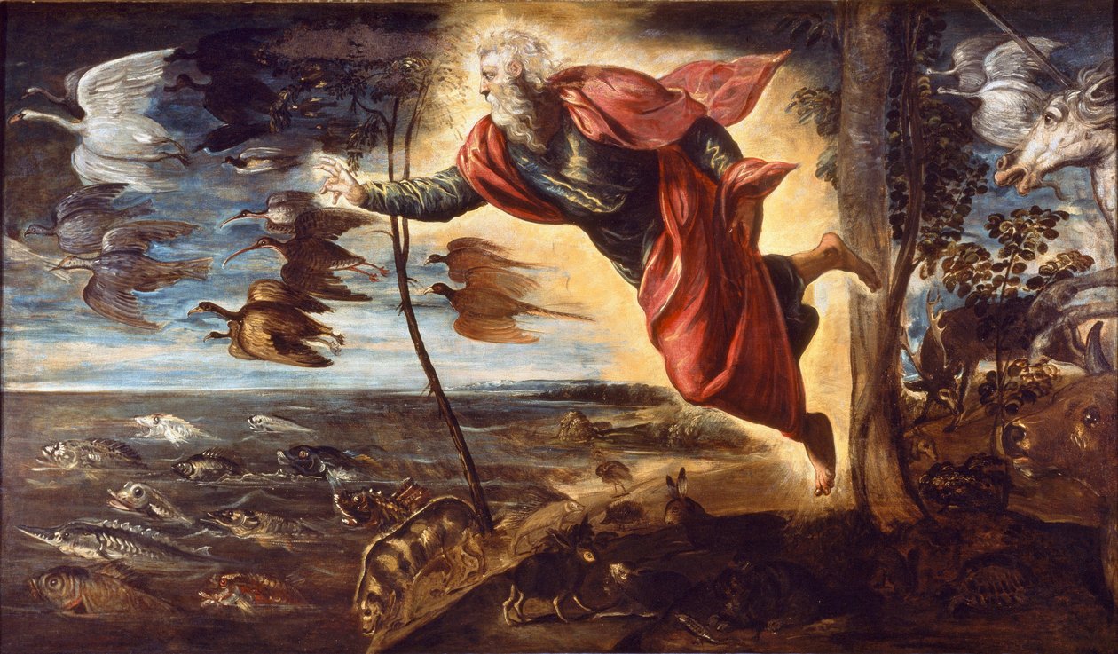 Skapelsen av dyr (maleri av Domenico Robusti Tintoretto
