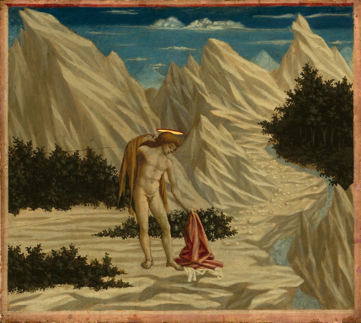 Saint John in the Desert, ca. 14451450. av Domenico Veneziano