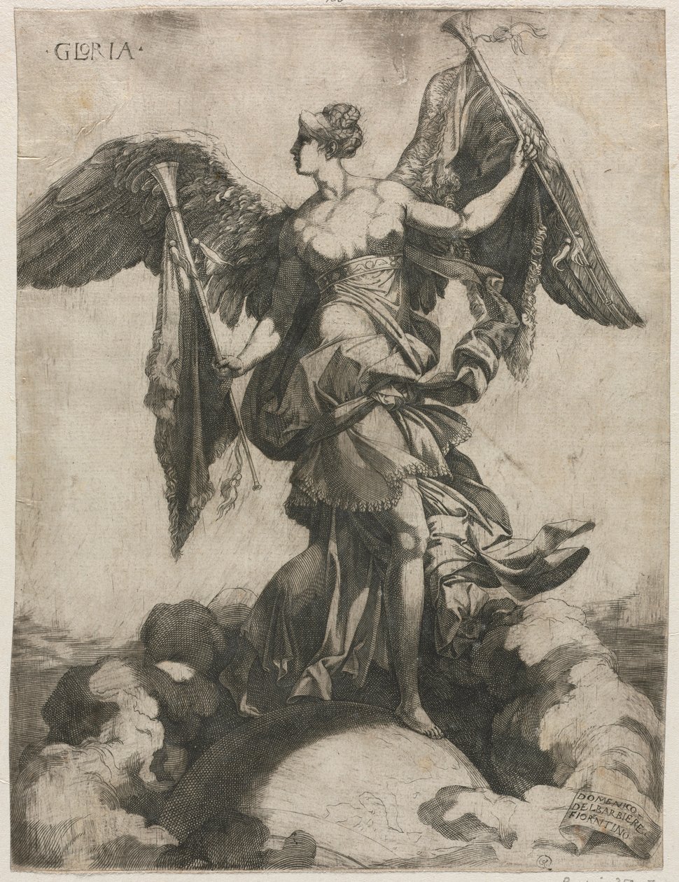 Gloria av Domenico del Barbiere