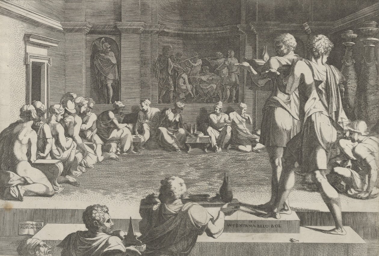 Aleksanderbanketten, 1540-50. av Domenico del Barbiere