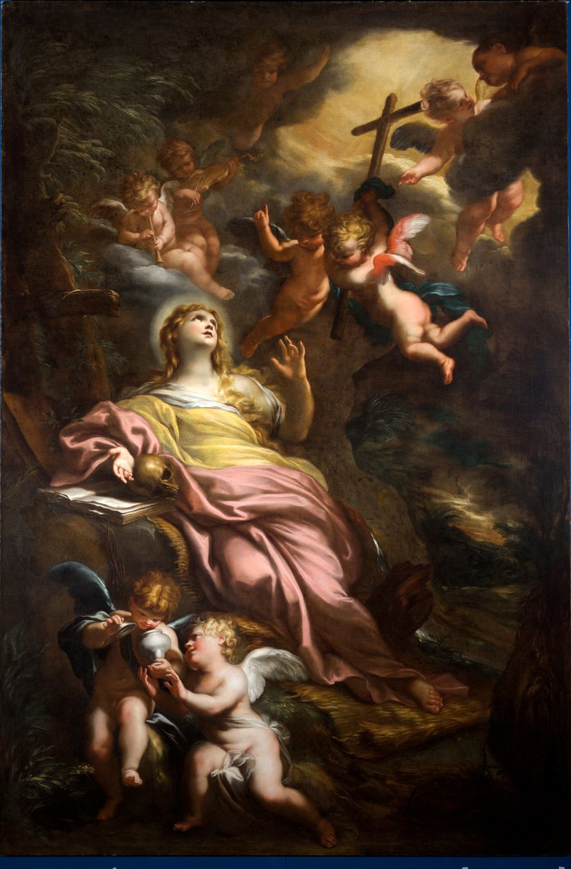 St. Maria Magdalena av Domenico the Elder Piola