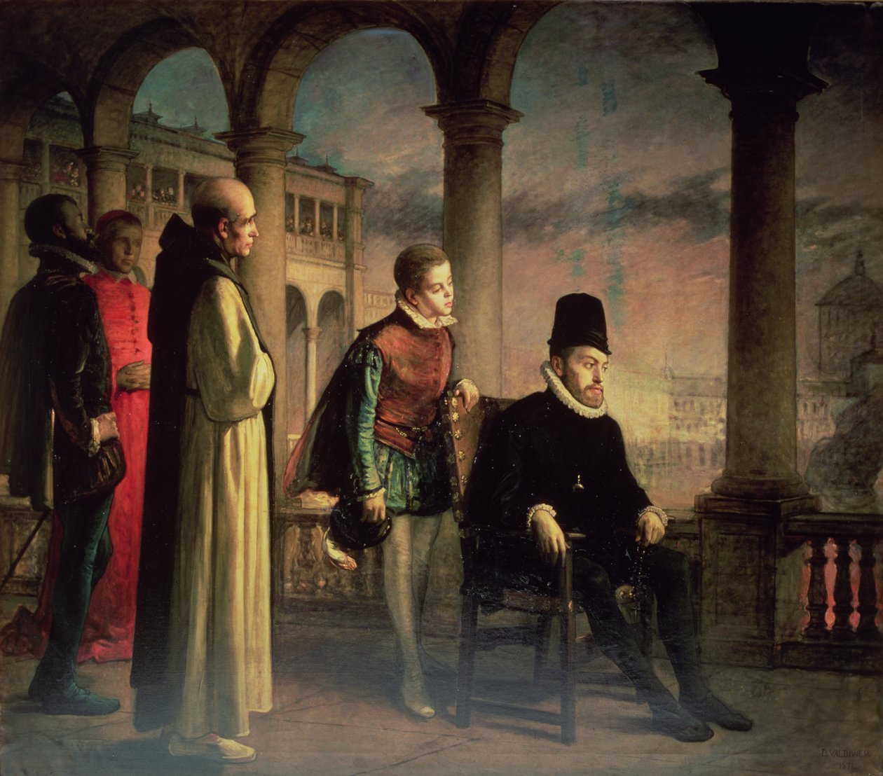 Filip II (1527-98) Erklærer sin tro av Domingo Valdivieso