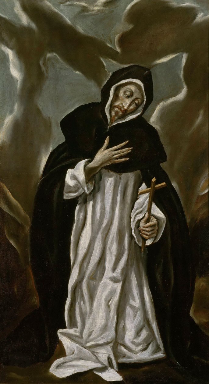 Saint Dominic, ca. 1610. av Dominico El Greco