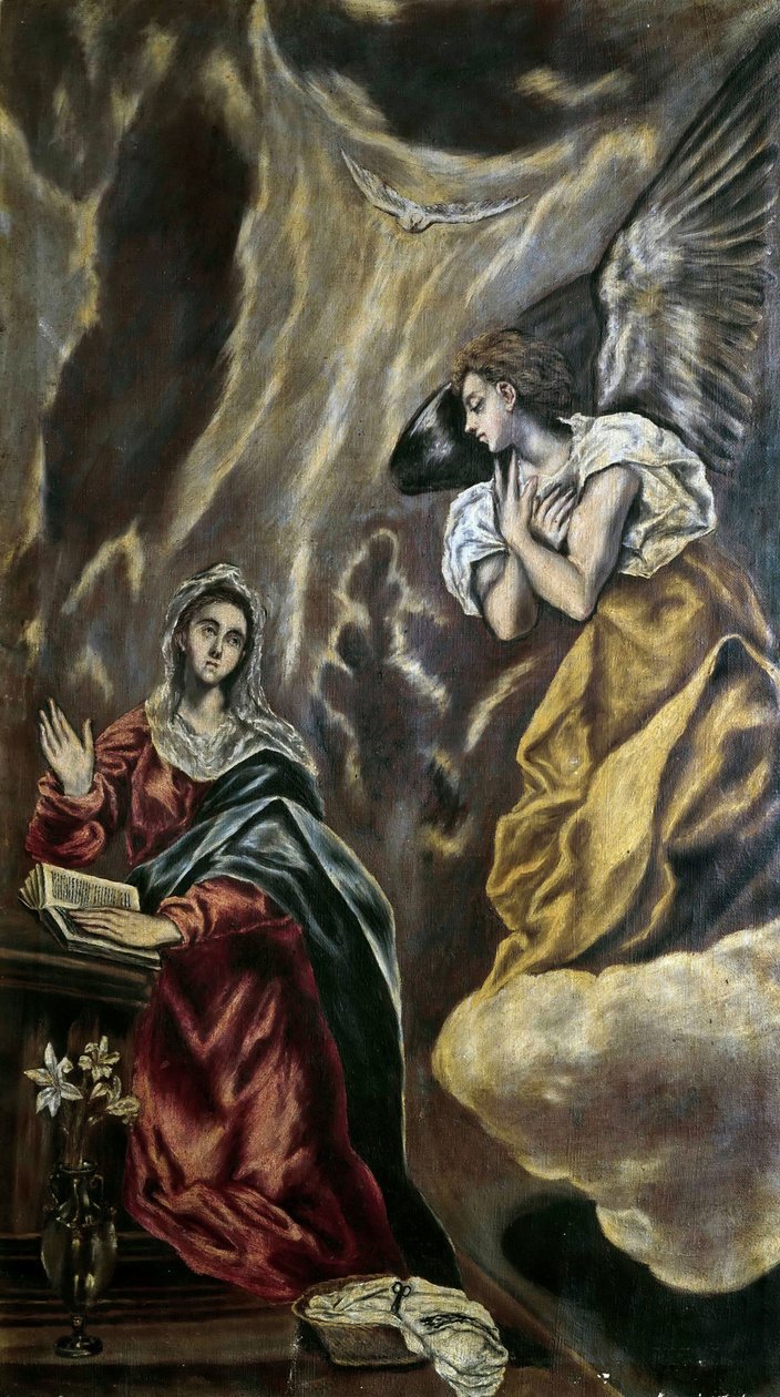Bebudelsen, ca. 1610. av Dominico El Greco