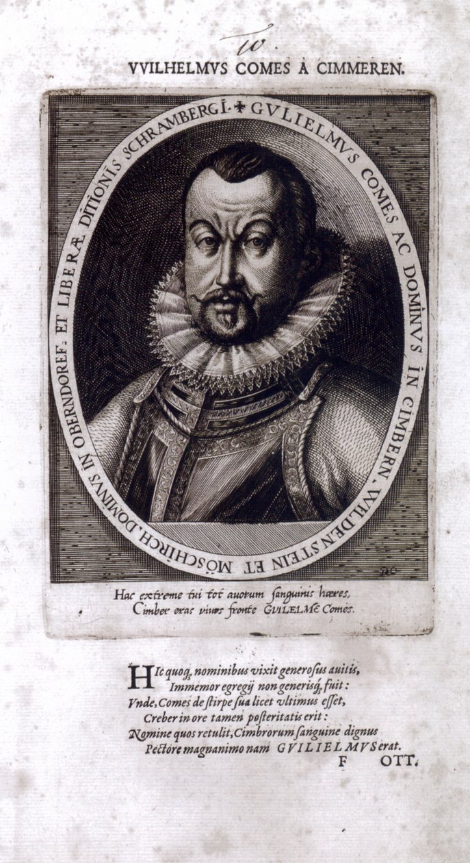 Wilhelm von Zimmer, den siste greven av Zimmer av Dominicus or Custodis Custos
