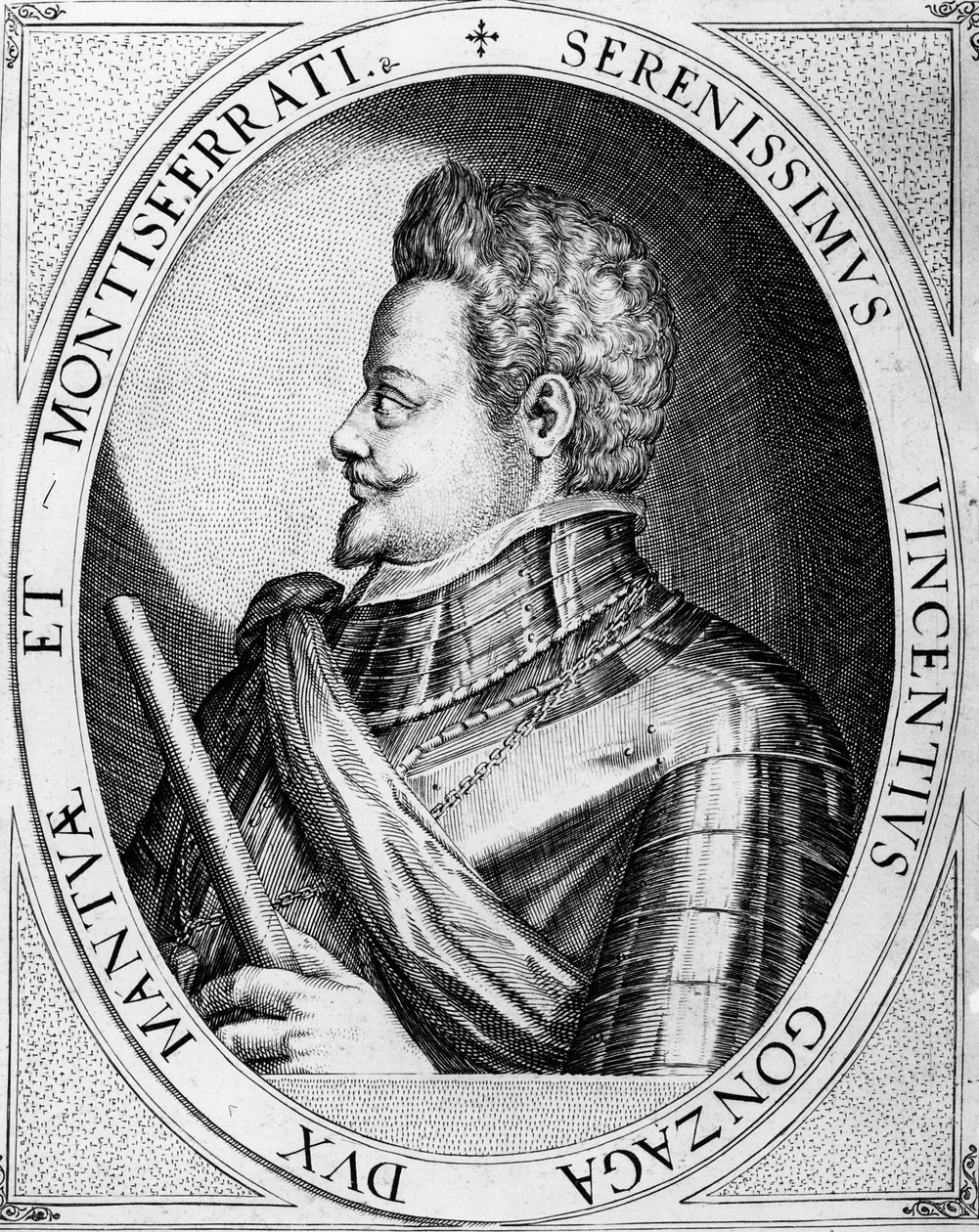 Vincenzo Gonzaga, hertug av Mantua, 1597 av Dominicus or Custodis Custos