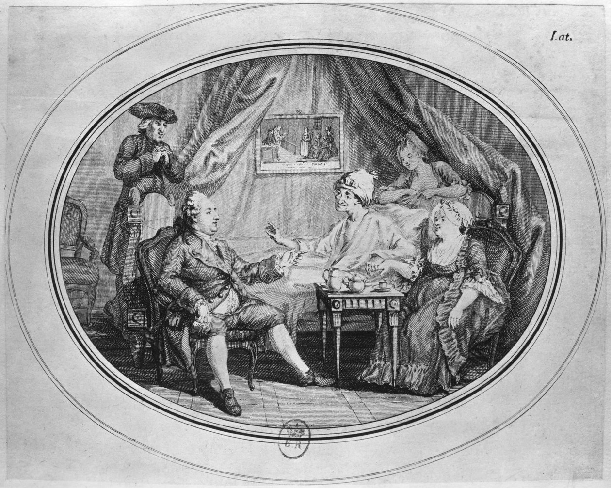 Lunchen i Ferney, 4. juli 1775 av Dominique Vivant Denon