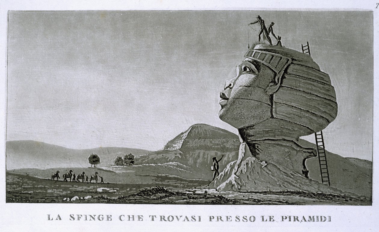 Sfinxen ved Giza, fra "Reise til Egypt" av Dominique Vivant Denon