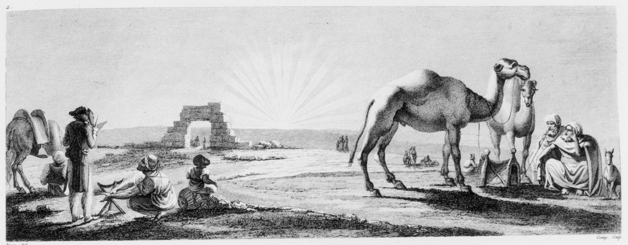 Kunstneren på jobb i Øvre Egypt, fra 
