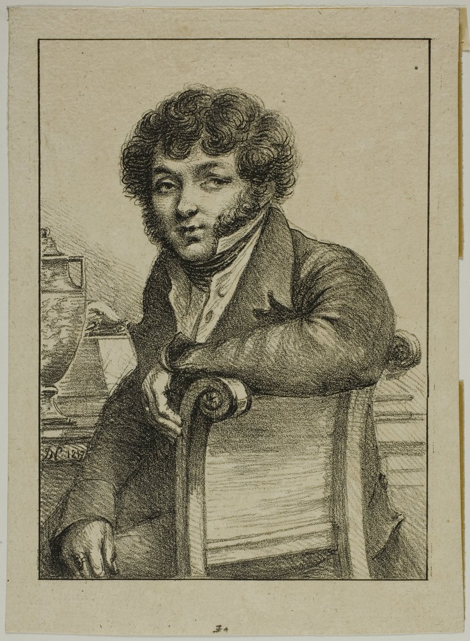 Portrett av brunett, skriver av Dominique Vivant Denon