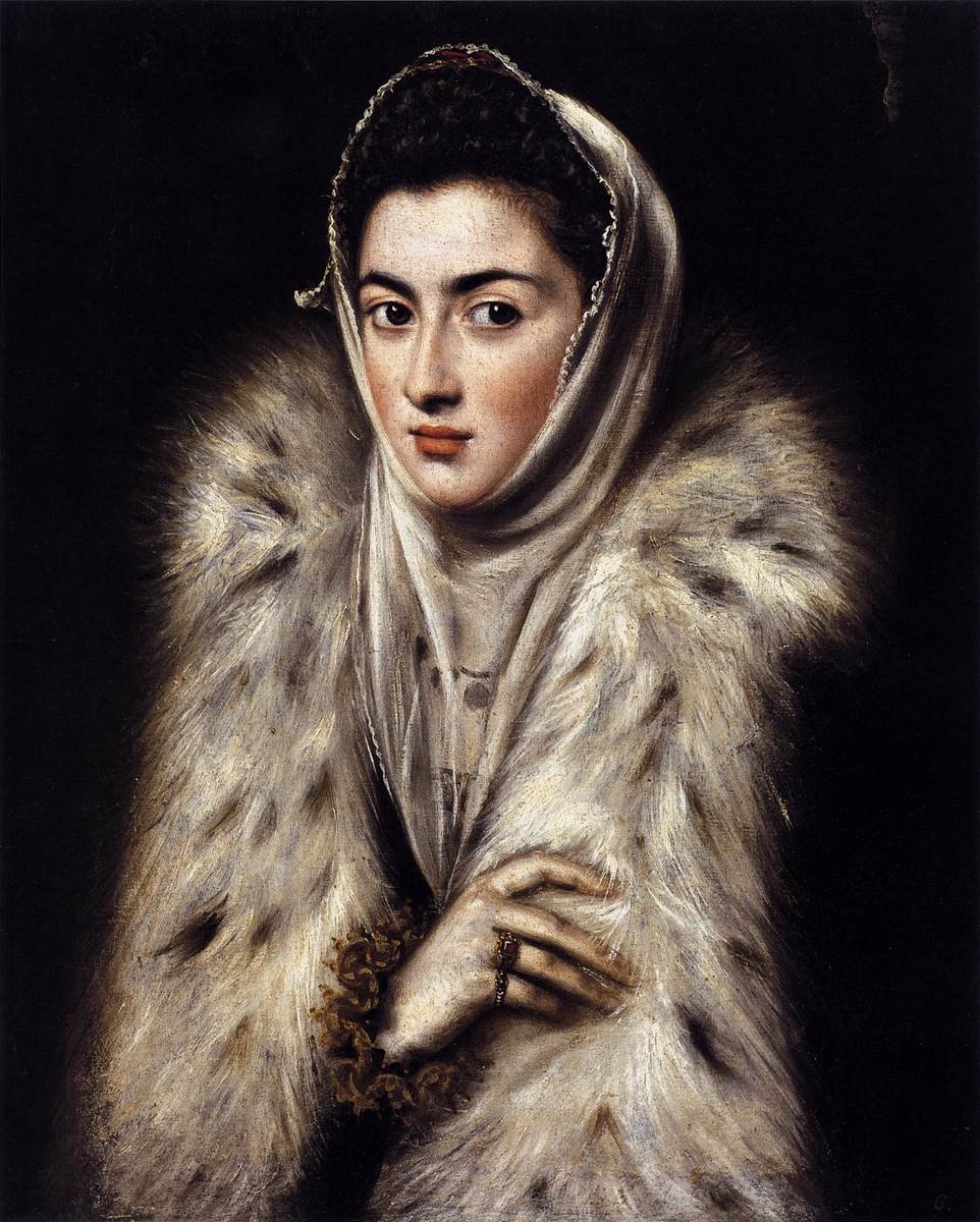 En dame i pels av El Greco