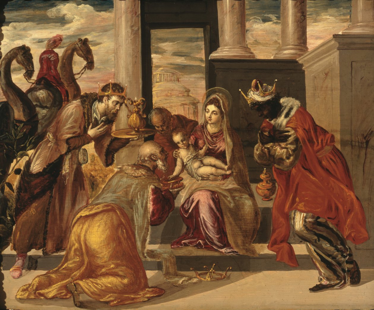 Tilbedelse av magi av El Greco