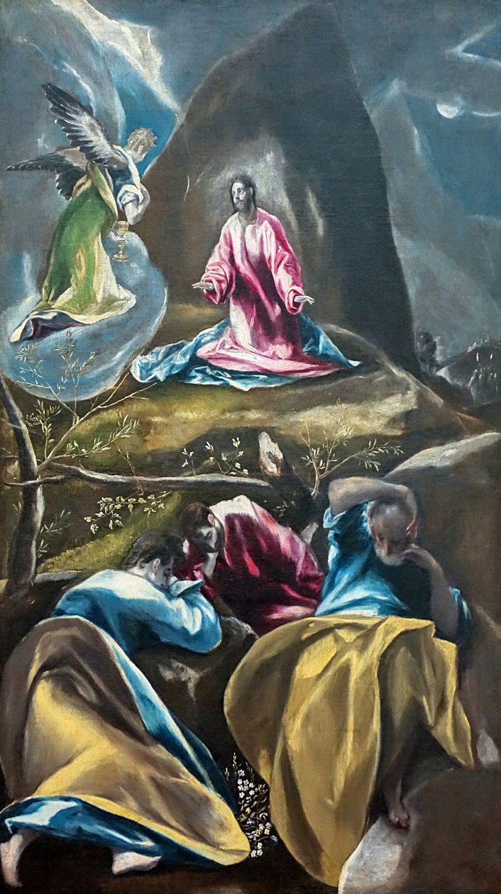 Lille Pdba den greske jesushagen til oliventrær av El Greco