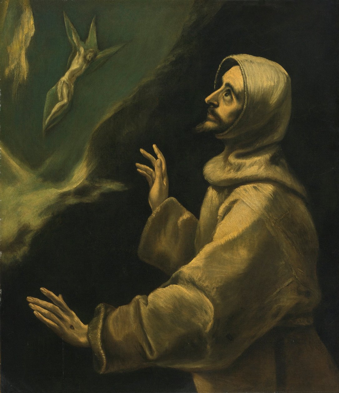 Den hellige Frans av Assisi mottar stigmata av El Greco