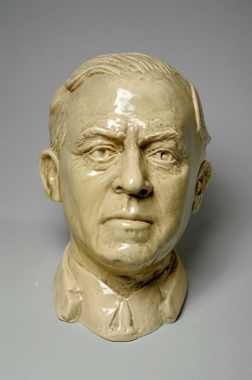 Bust of a Man, ca. 1934 (glasert keramikk) av Donald Hastings