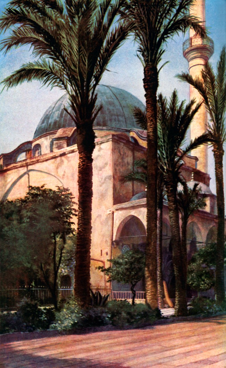 Jezzar Pasha-moskeen, Acre, Palestina, ca 1930-tallet av Donald McLeish
