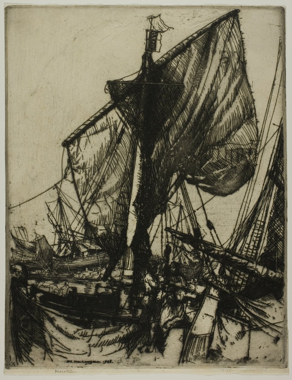 Fiskere fra Chioggia av Donald Shaw MacLaughlan