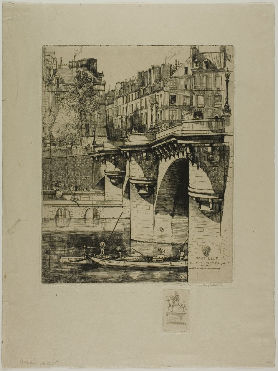 Pont Neuf, Paris av Donald Shaw MacLaughlan