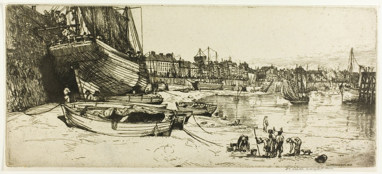 Havnen i Boulogne-sur-Mer av Donald Shaw MacLaughlan