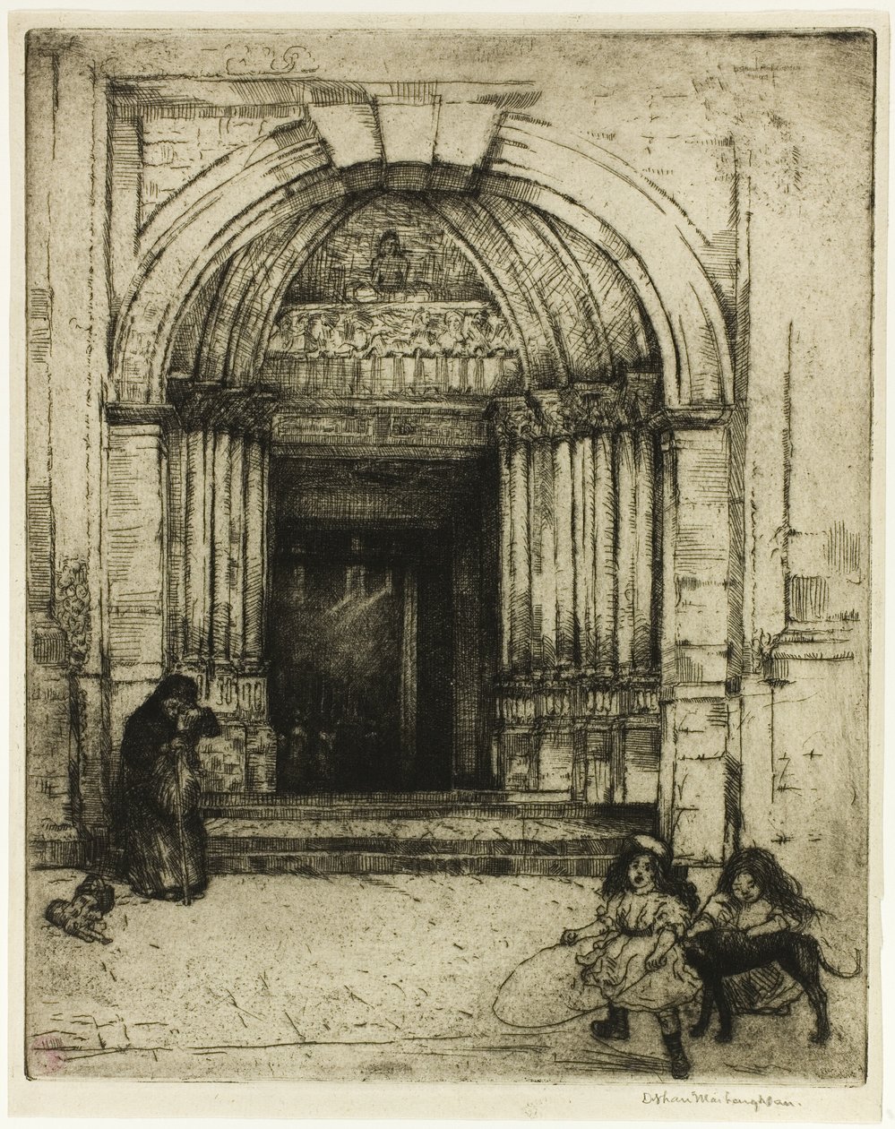 Portalen til St. Germain-des-Pres av Donald Shaw MacLaughlan