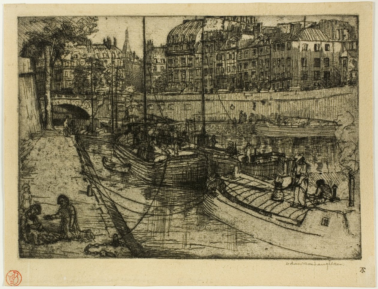 Quai des Grands Augustins av Donald Shaw MacLaughlan