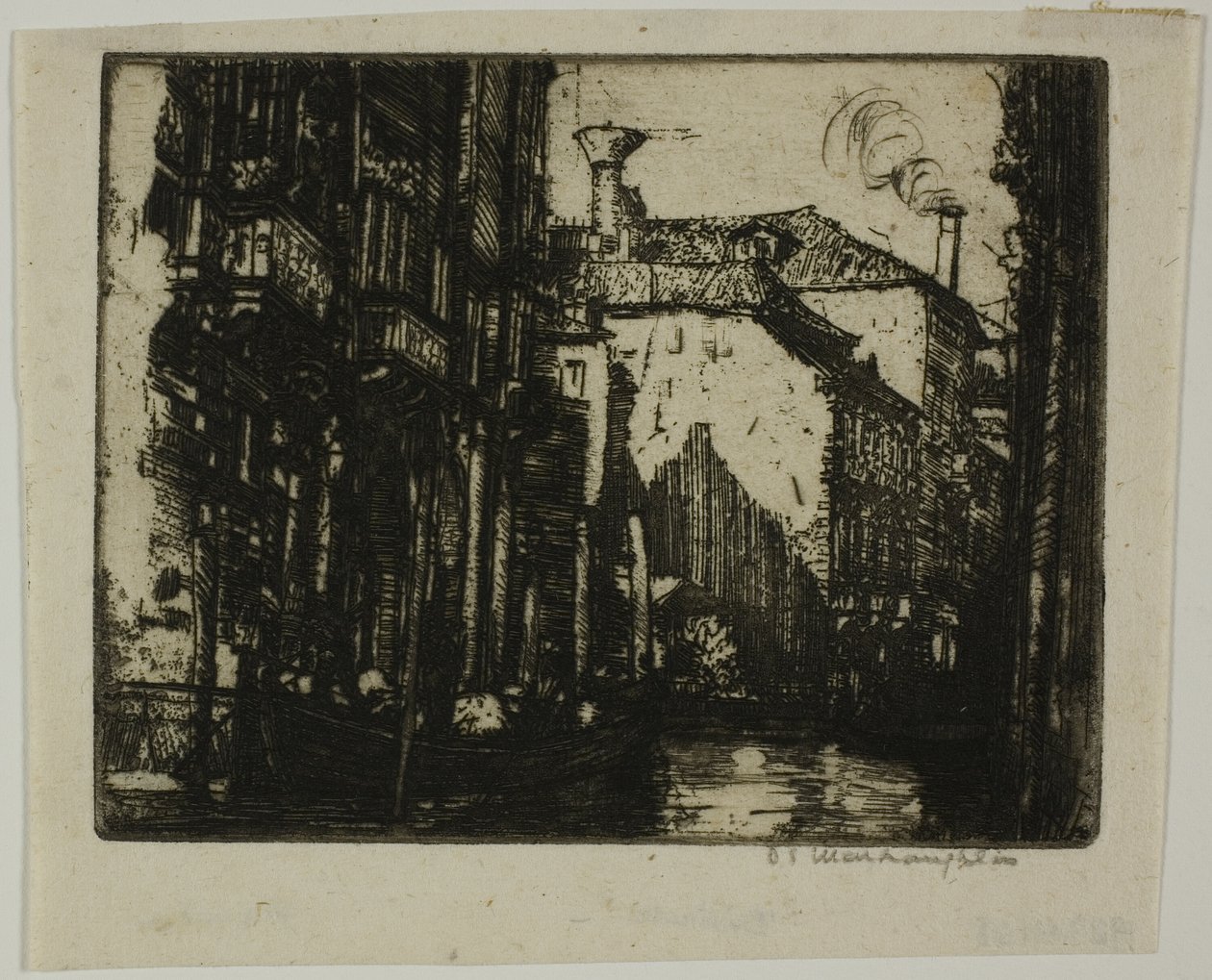 The Dark Canal, Venezia av Donald Shaw MacLaughlan