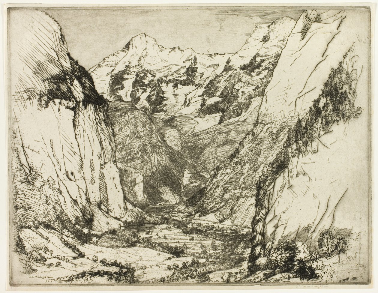 Lauterbrunnen av Donald Shaw MacLaughlan
