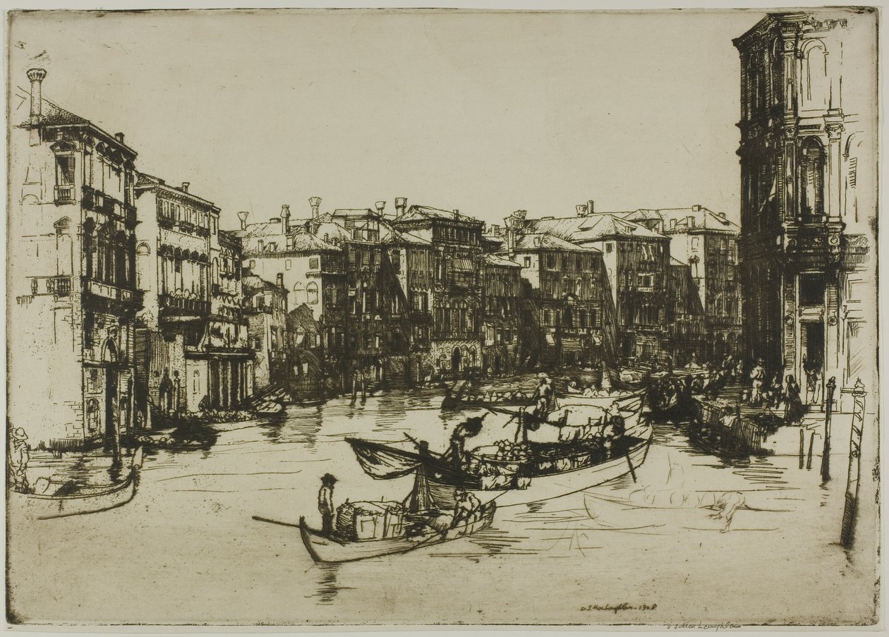 Markedet, Venezia av Donald Shaw MacLaughlan
