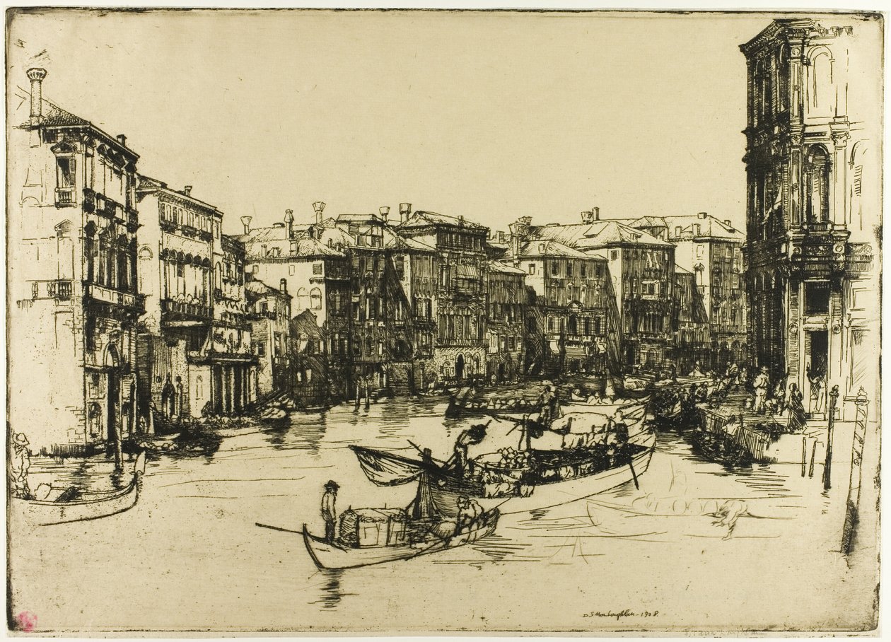 Markedet, Venezia av Donald Shaw MacLaughlan