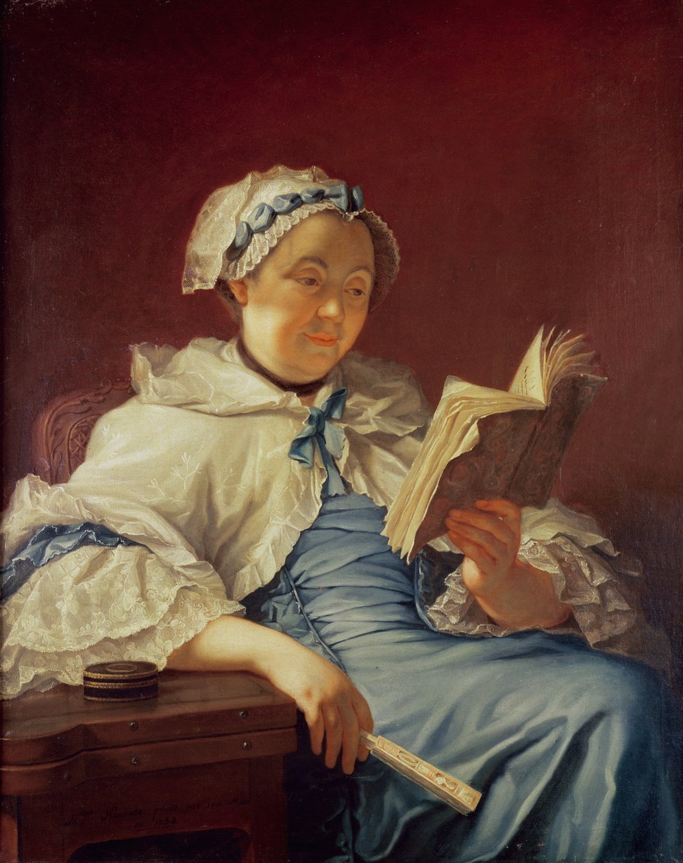 Kunstnerens kone, 1758 av Donat Nonotte