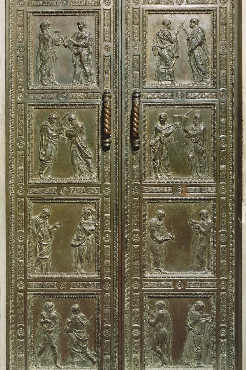 Dører som viser martyrer, 1440-43 (bronse) (detalj) av Donatello