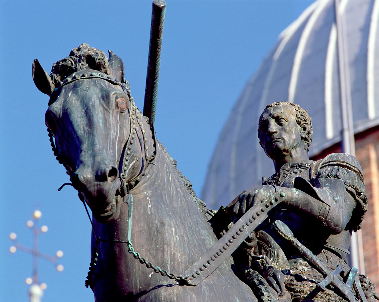 Ridesportrett av Gattamelata, 1453 (bronse) (detalj) (se 139007 og 139008) av Donatello