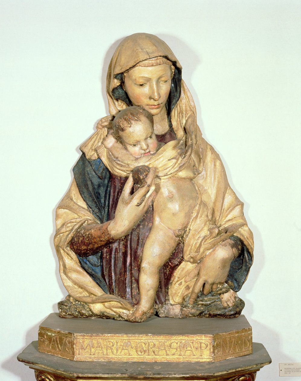 Madonna og barn (polykrom terrakotta) av Donatello