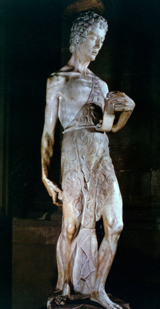 Døperen Johannes, c1420-1460 av Donatello