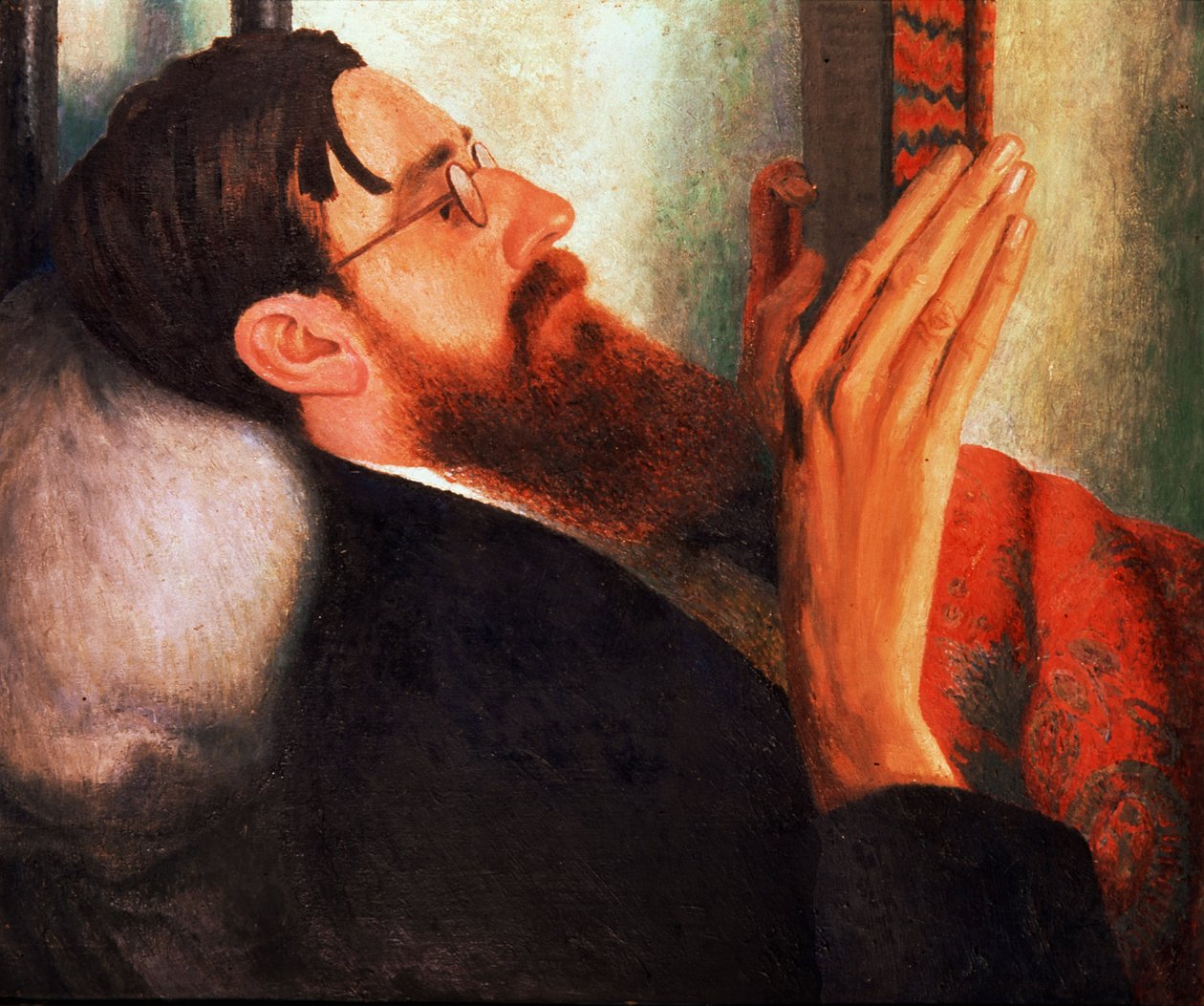 Lytton Strachey, (1880-1932) 1916 av Dora Carrington