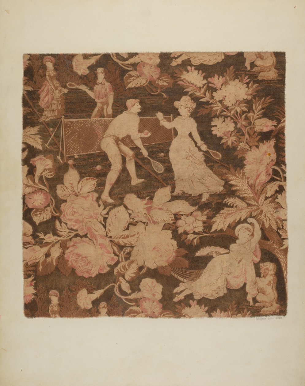 Trykt tekstil, 1940. av Dorothy Dwin