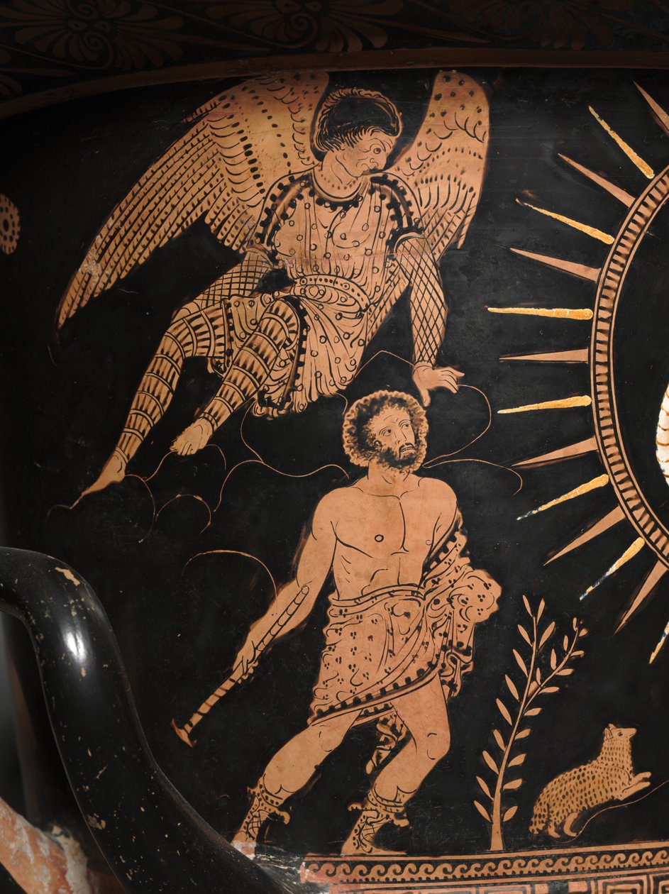 Detalj fra en rød-figur lekythos av Douris